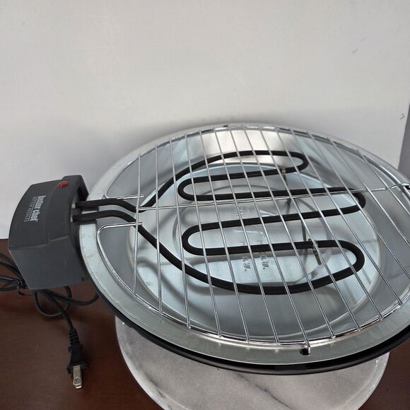 Better Chef Indoor Electric Barbecue Grill IM-356B 1000W Stainless Grates - Picture 2 of 9
